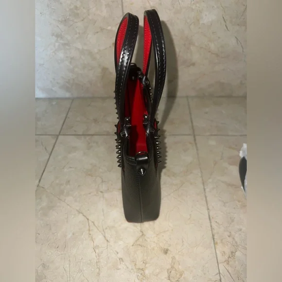 Christian Louboutin Cabata Mini Spiked Tote Black/Red | Sold Out Online | NWOT - Picture 9 of 12